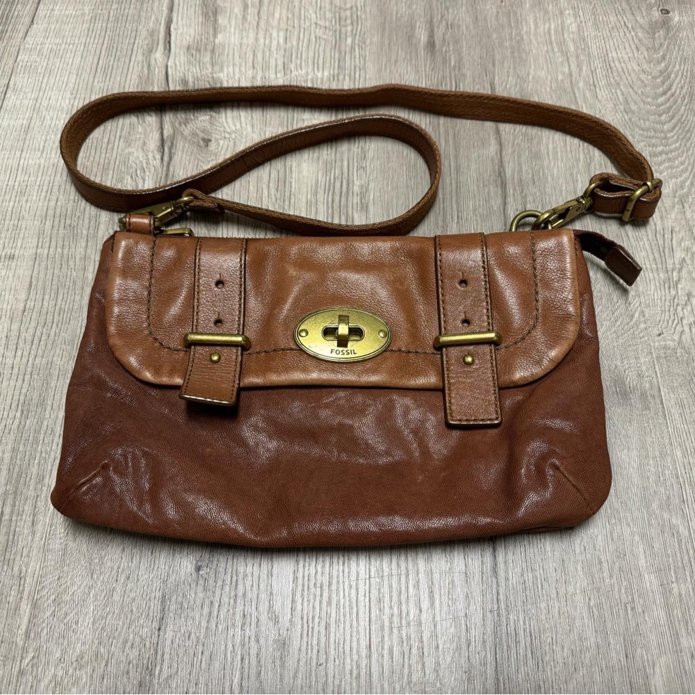 Fossil Leather Vintage Crossbody Bag